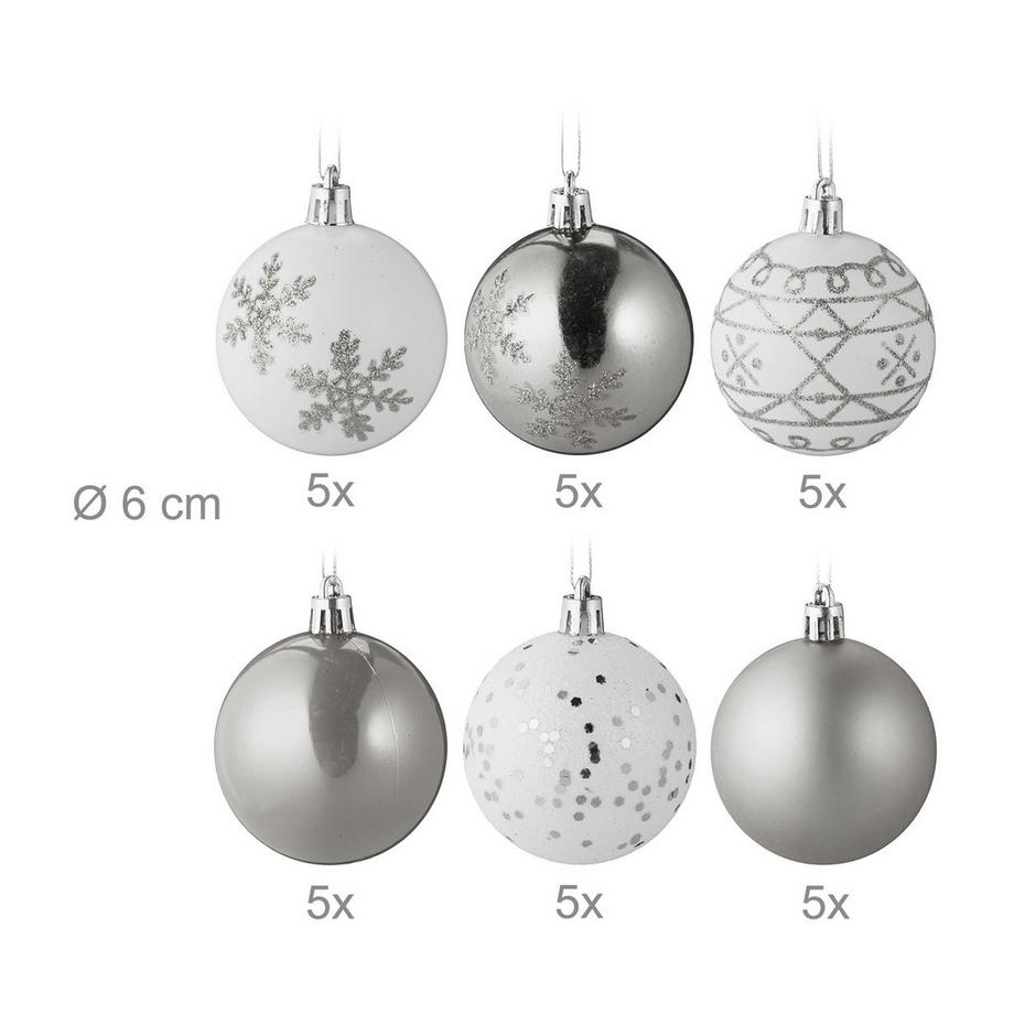 Northix  Christbaumkugeln 30er-Pack 