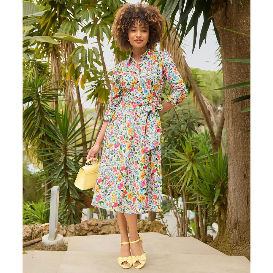 Joe Browns Abito Camicia Fantasia Floreale Abbottonatura  