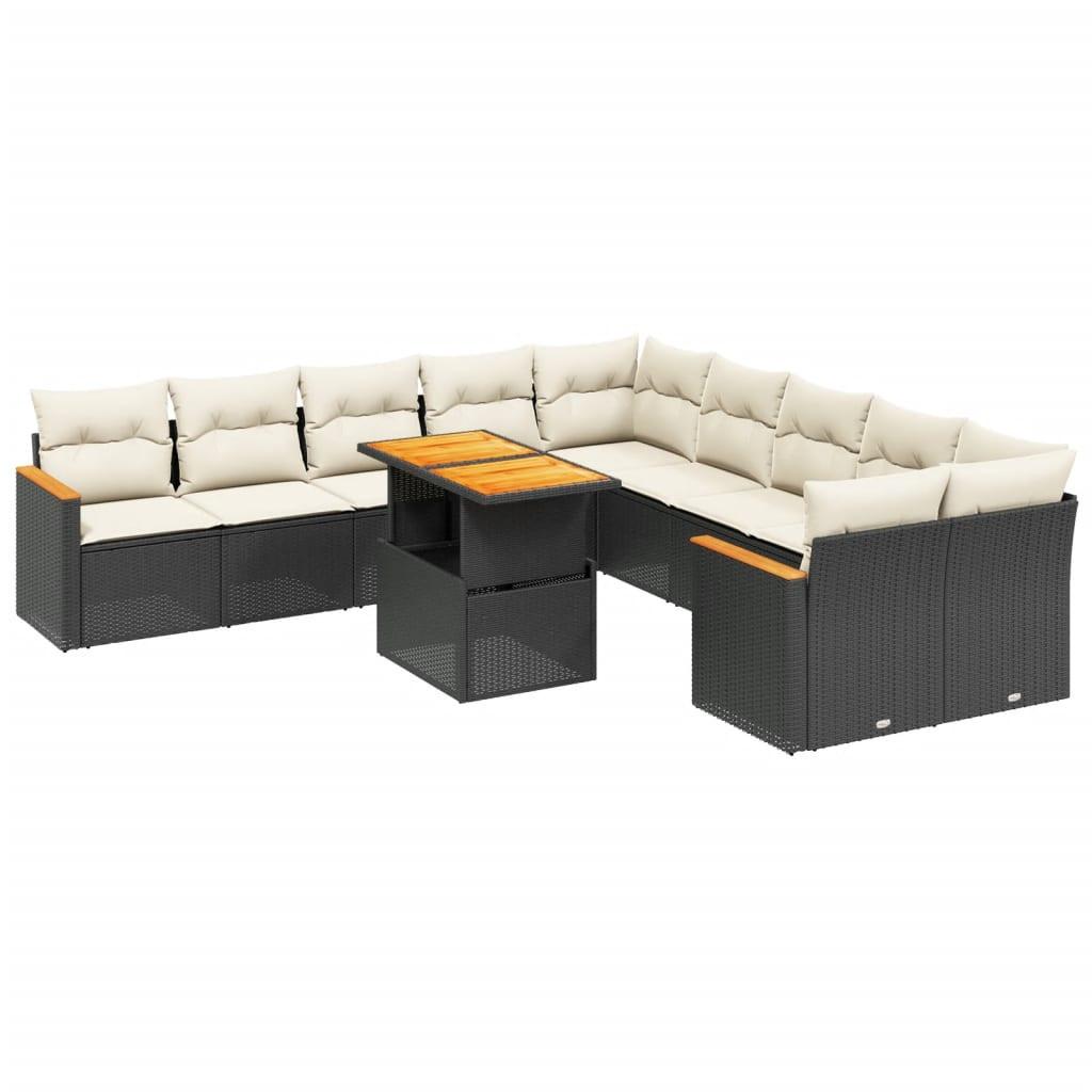 VidaXL set divano da giardino Polirattan  