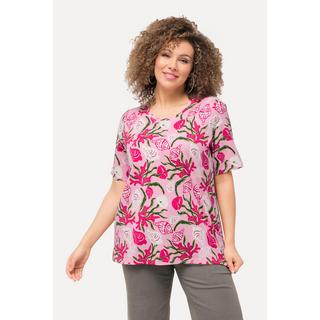 Ulla Popken  T-Shirt, Meeresmotive, Classic, Rundhals, Halbarm 