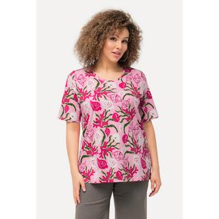 Ulla Popken  T-Shirt, Meeresmotive, Classic, Rundhals, Halbarm 