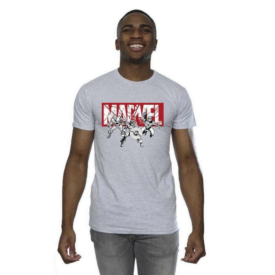 MARVEL Bedrucktes Rundhals T-Shirt  