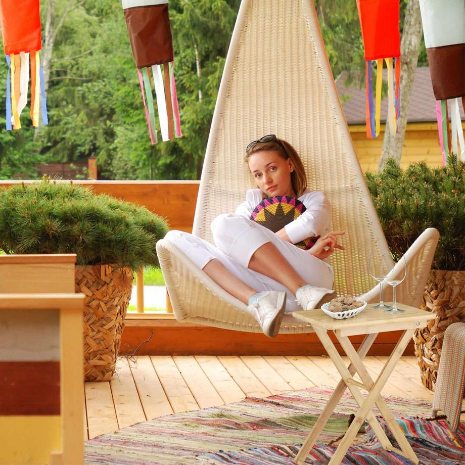 B2X Beistelltisch Bambus klappbar  