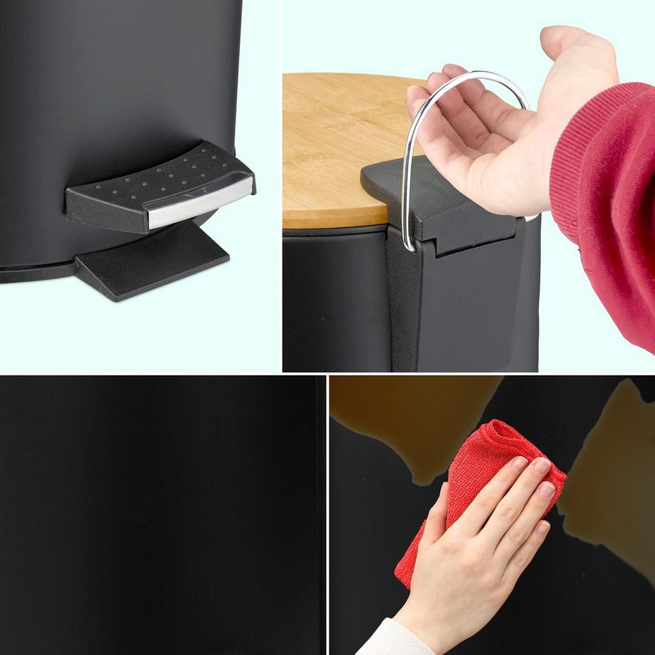 Northix Pattumiera a pedale con sacchetti, 5L  