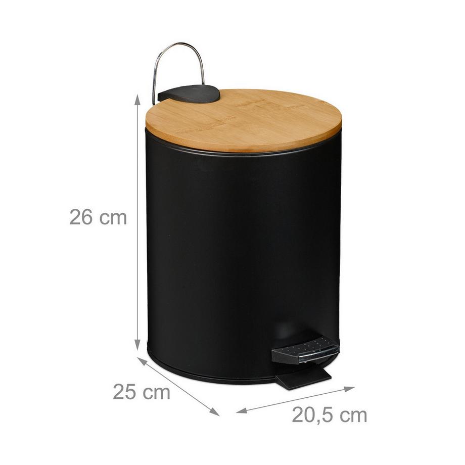 Northix Pattumiera a pedale con sacchetti, 5L  