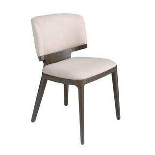 ANGEL CERDA Chaise en tissu gris clair  