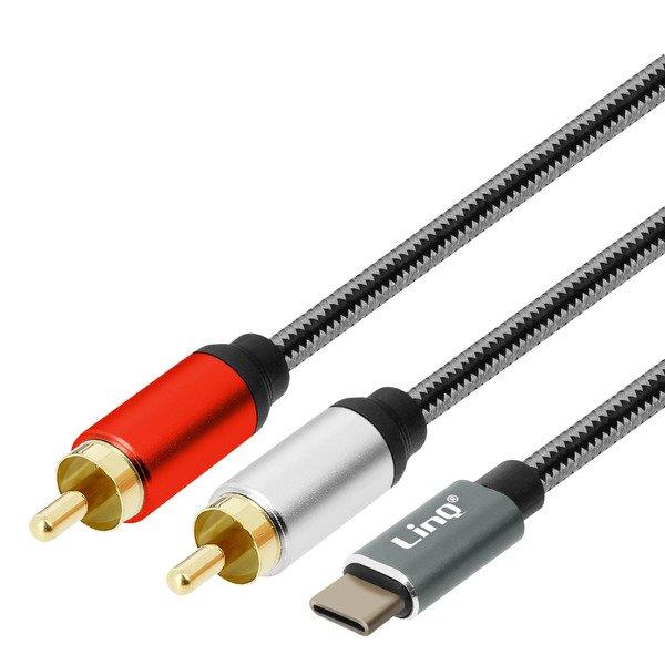 Avizar  USB-C auf 2x RCA Stecker Kabel, LinQ 