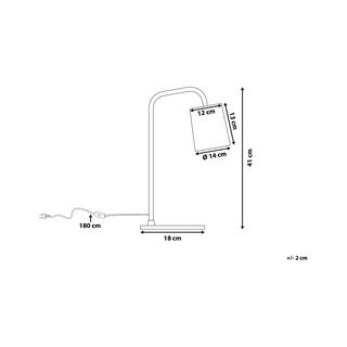 Beliani Lampada da tavolo en Metallo Moderno TARIM  