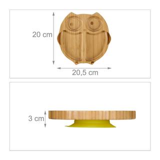 B2X Babyteller mit Saugnapf „Eule“  