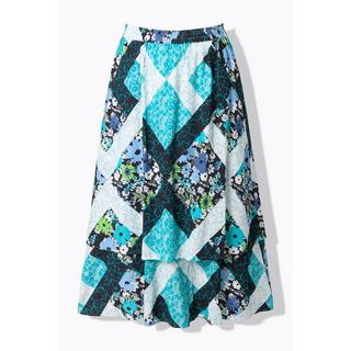 Ulla Popken Jupe maxi doublée A-Line Taille élastique  