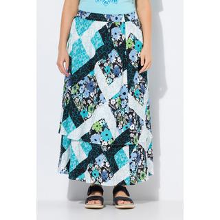 Ulla Popken Jupe maxi doublée A-Line Taille élastique  