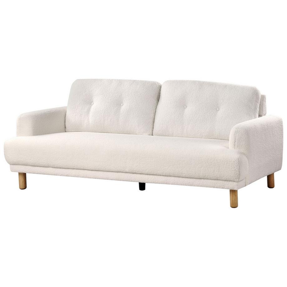 Beliani Canapé 3 places en Bouclé Rétro TUVE  