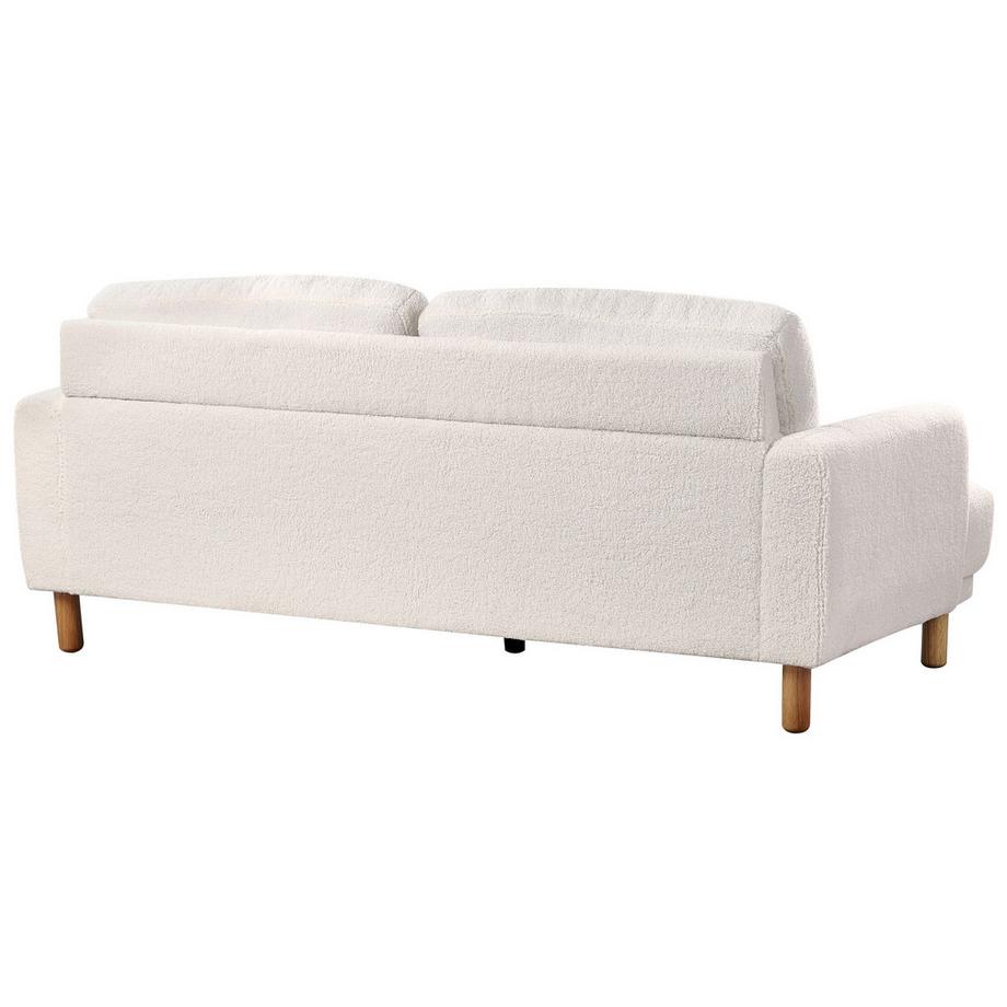 Beliani Canapé 3 places en Bouclé Rétro TUVE  