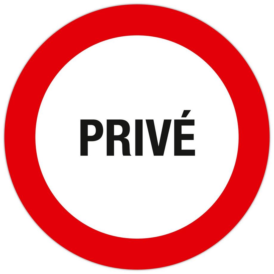 Schild Privat 30 cm FR
