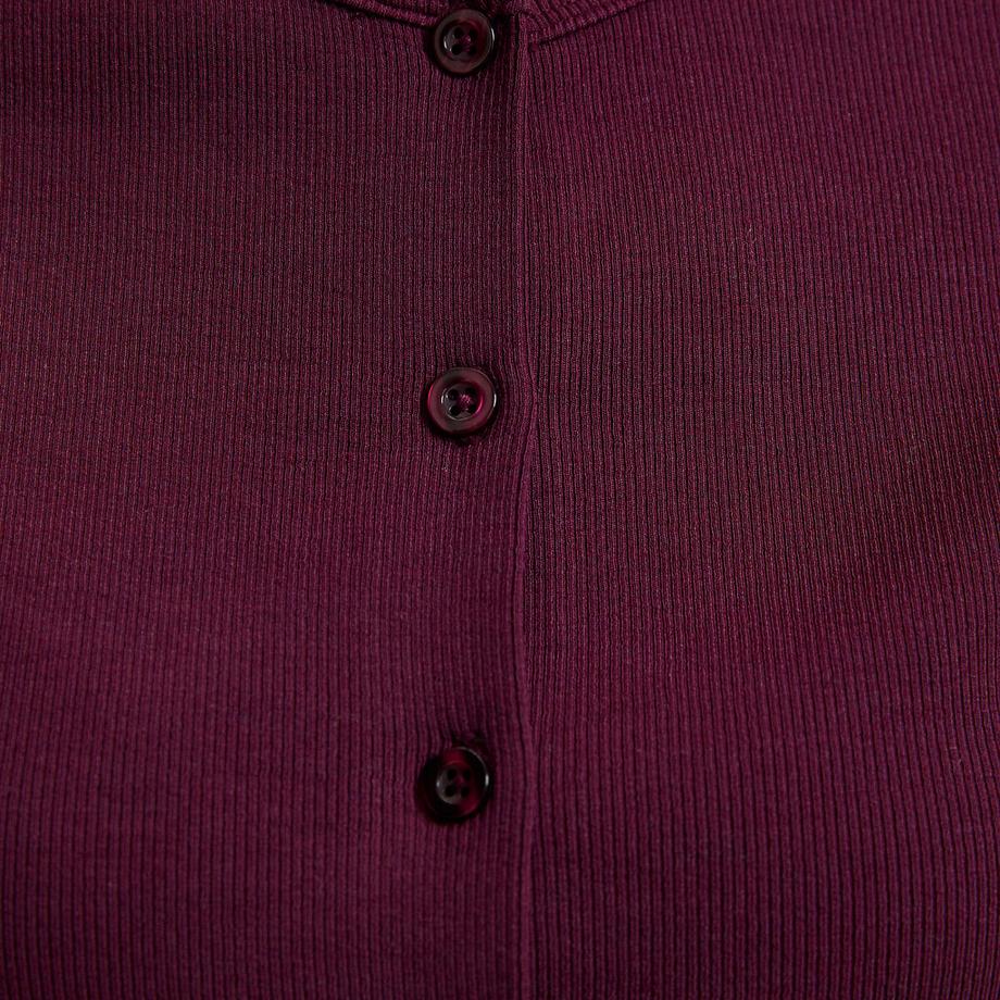 La Redoute Collections Geknöpftes Rundhals Kurzarm T-Shirt  