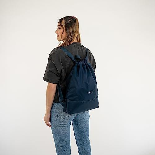 Only-bags.store Turnbeutel Dunkelblau - No 7 - Rucksack für Sport und Festival - Beutel Rucksack Klein mit  