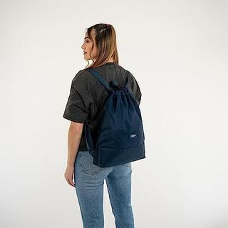 Only-bags.store Gym Bag Dark Blue - No 7 - Sac à dos pour le sport et le festival - sac à dos petit avec poche intérieure - poche extérieure pour un accès rapide  