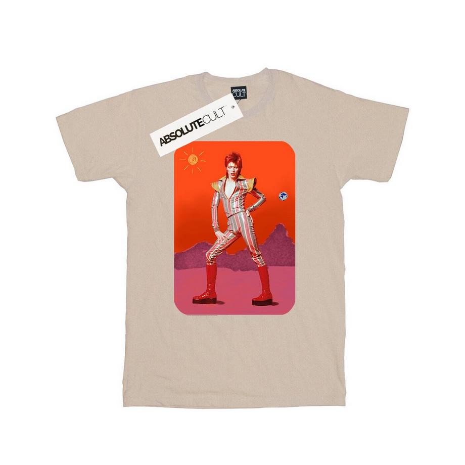 David Bowie On Mars Bedrucktes T-Shirt  