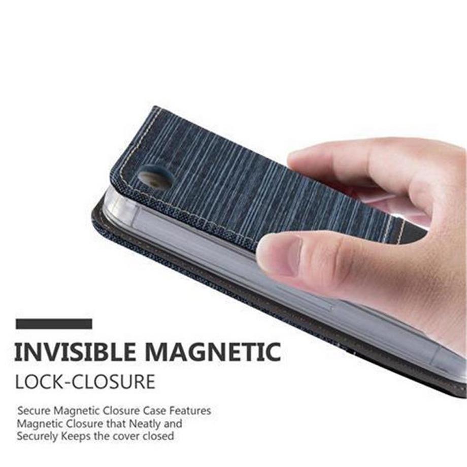 Cadorabo  Housse compatible avec Apple iPhone 4 / 4S - Coque de protection avec fermeture magnétique, fonction de support et compartiment pour carte 