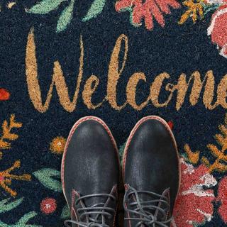 B2X Kokos-Fußmatte Willkommen  