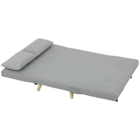 Northio Chaise de couchage, lit pliant avec fonction lit, coussin lombaire, chaise de relaxation pliante aspect velours, dossier réglable, capacité de charge jusqu'à 250 kg, pour salon gris Aosom  