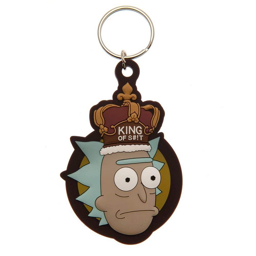 Rick And Morty King Of Shit Gummi Schlüsselanhänger  