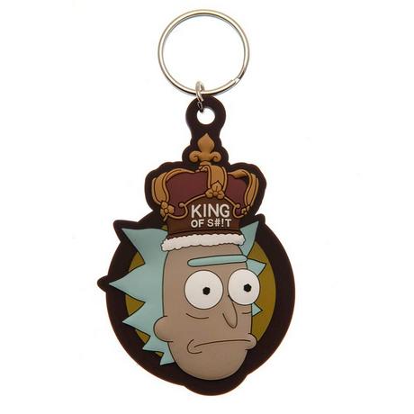 Rick And Morty King Of Shit Gummi Schlüsselanhänger  