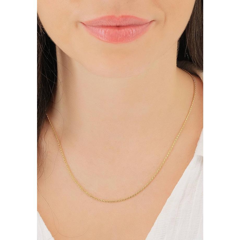 MUAU Schmuck  Collier Cordel Gelbgold 750, 1.4mm, 40cm 