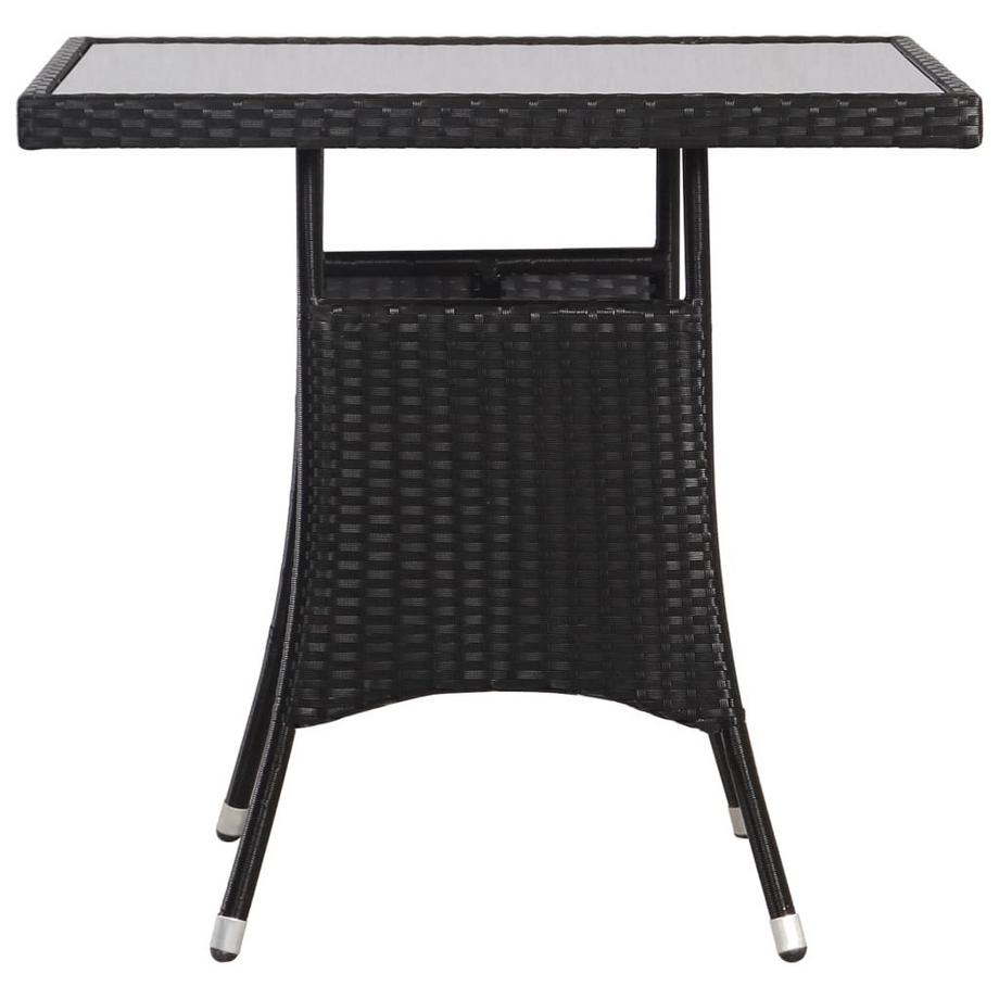 VidaXL Table de jardin rotin synthétique  