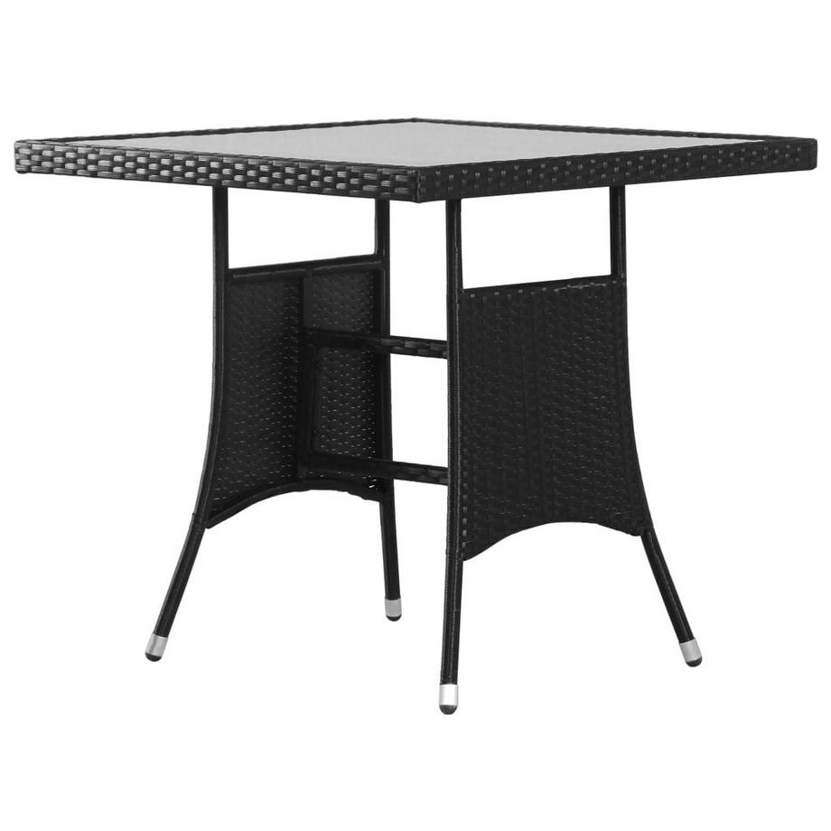VidaXL Table de jardin rotin synthétique  