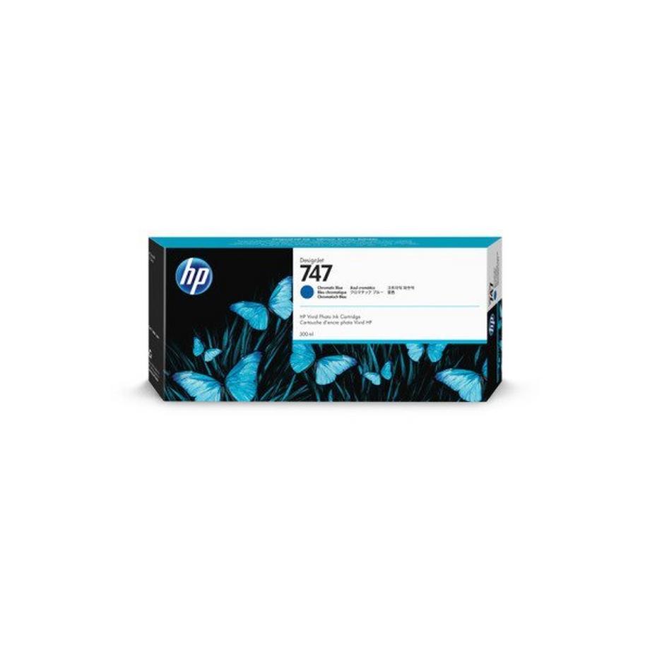 Hewlett-Packard  HP Tintenpatrone 747 chrom. blue P2V85A DesignJet Z9+ 300ml 