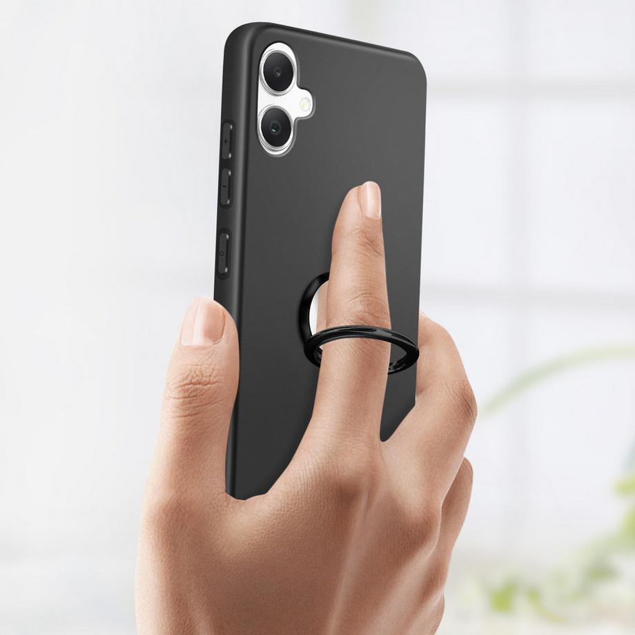 Avizar  Cover anello Samsung A05 Galaxy nera 