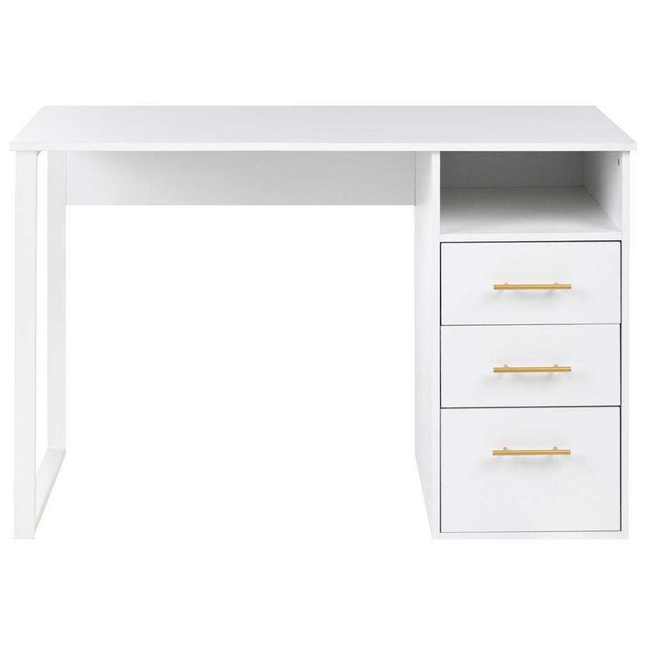 Beliani Table de bureau en Panneau de particules de bois  ZERLAY  