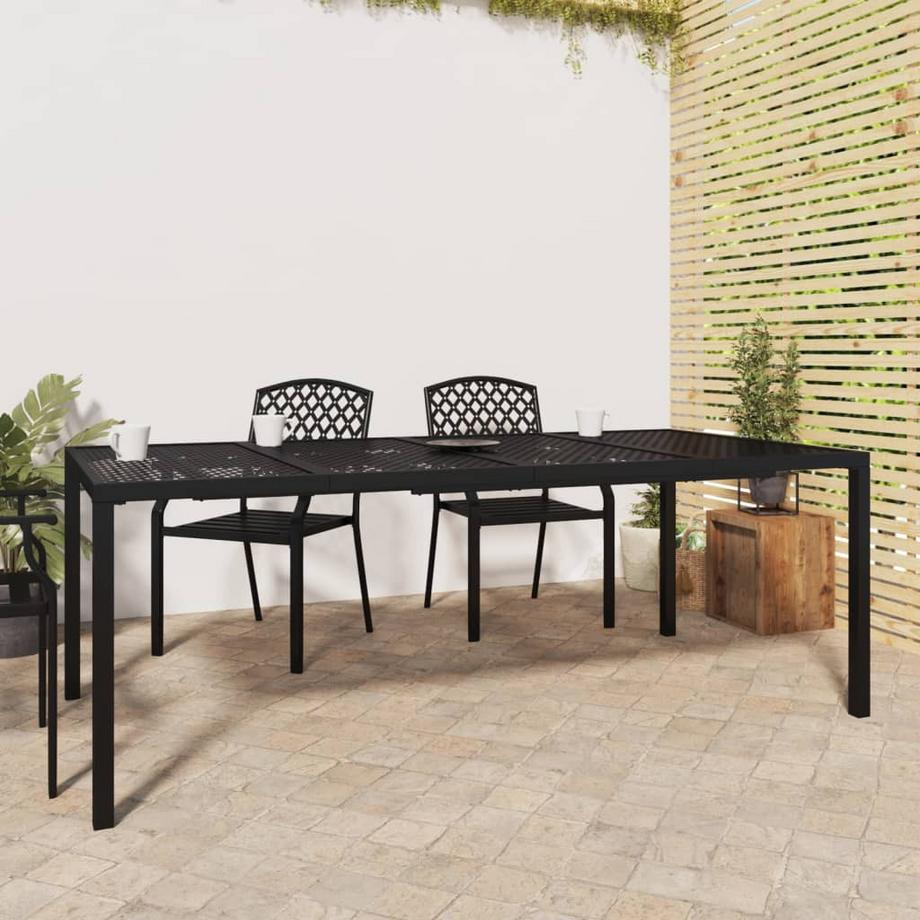 VidaXL Gartentisch stahl  