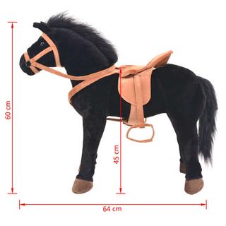 VidaXL  Cheval jouet tissu 