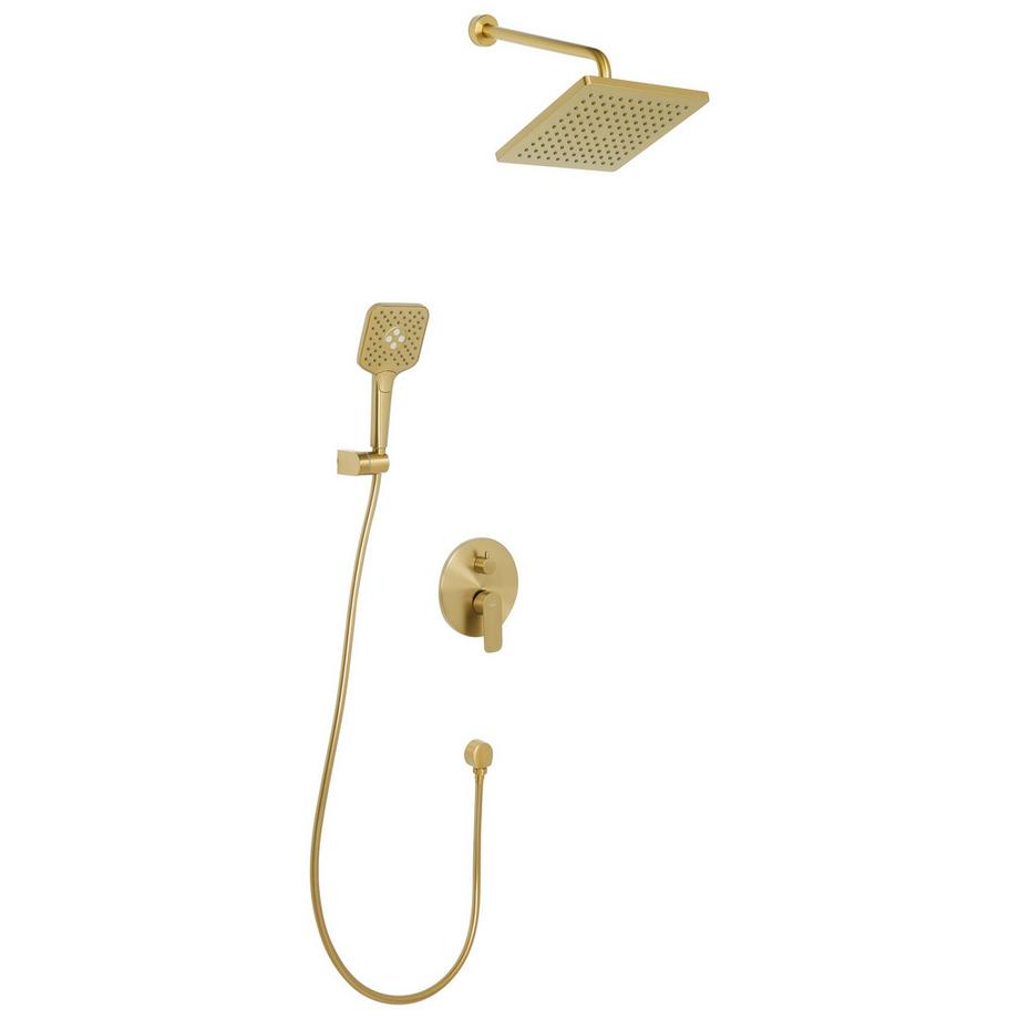 Ensemble de douche encastrée avec douche pluie en Laiton Moderne CANAIMA