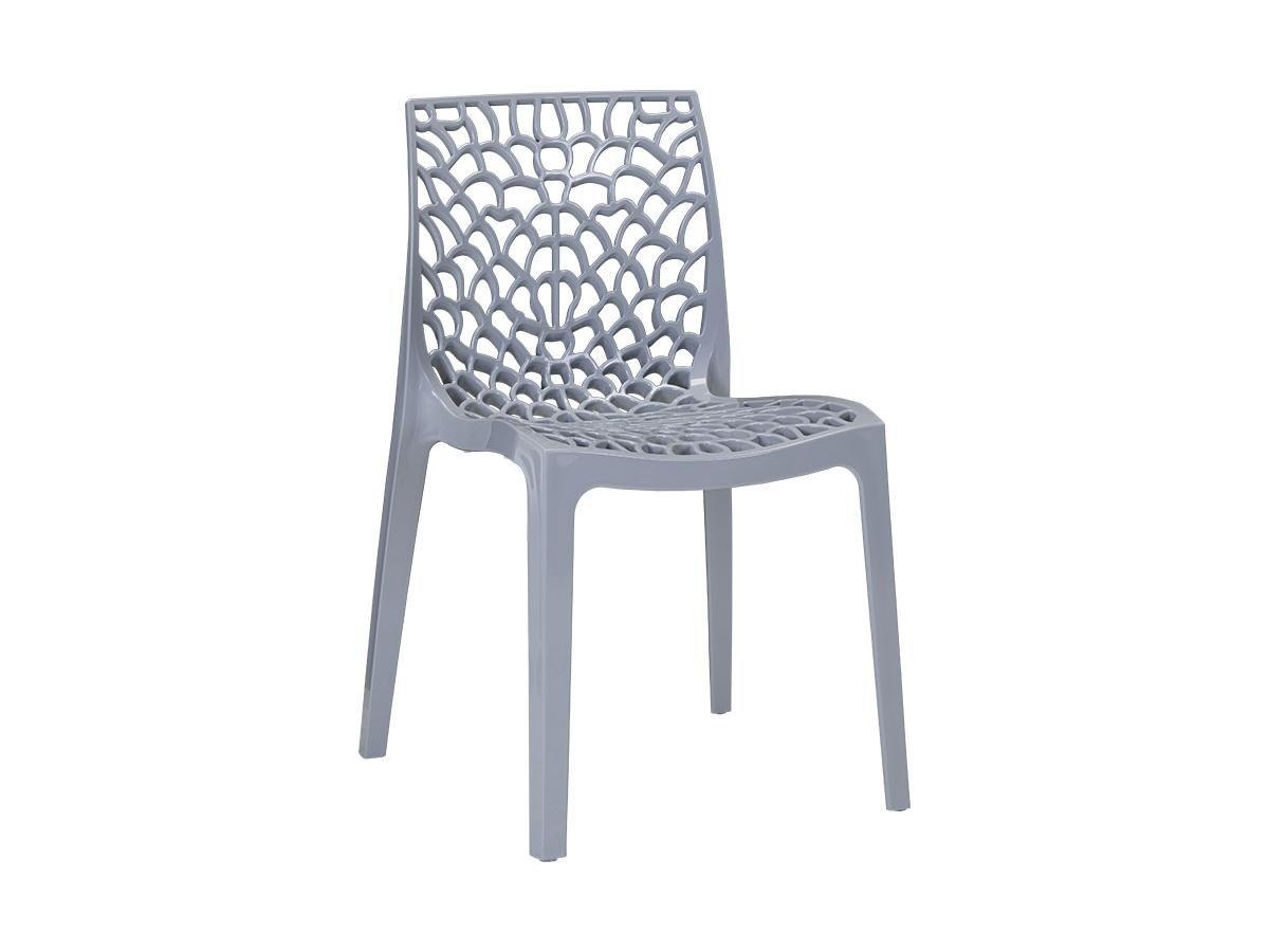 Vente-unique Lot de 2 chaises empilables DIADEME Polypropylène clair  