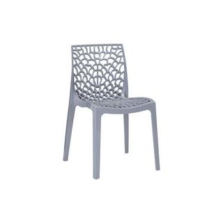 Vente-unique Lot de 2 chaises empilables DIADEME Polypropylène clair  