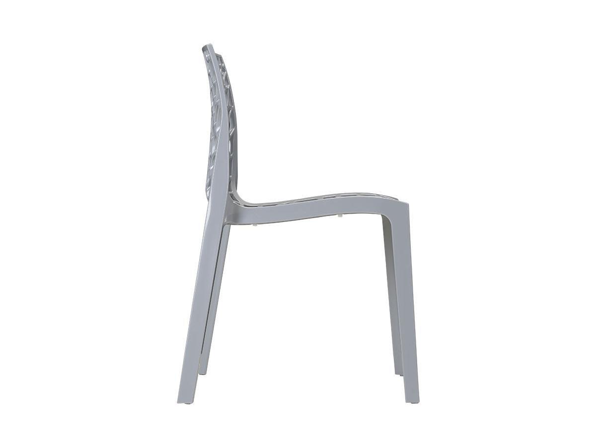 Vente-unique Lot de 2 chaises empilables DIADEME Polypropylène clair  