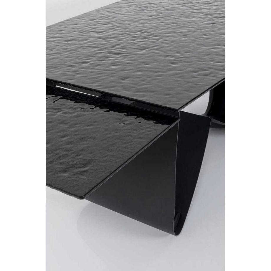 KARE Design Table à rallonge Bellagio verre 180(40+40)x95  