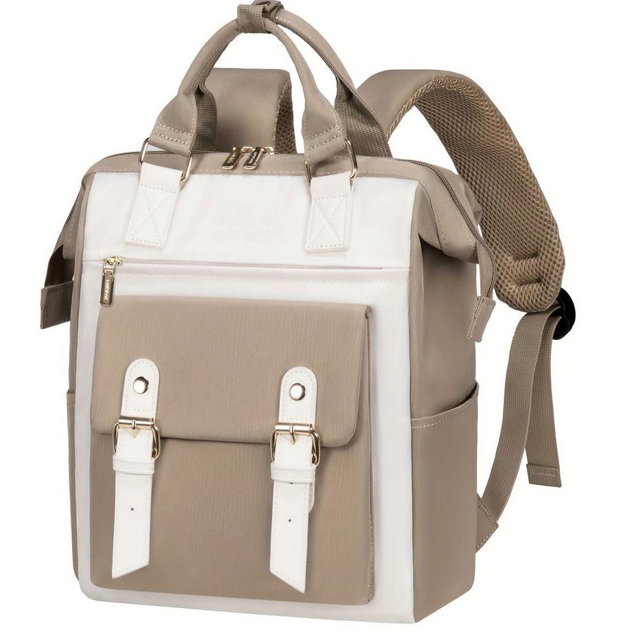 Stilvoller kleiner Laptop-Rucksack - Modischer College Daypack mit verstellbaren Trägern, robustem Reißverschluss und geräumigen Fächern