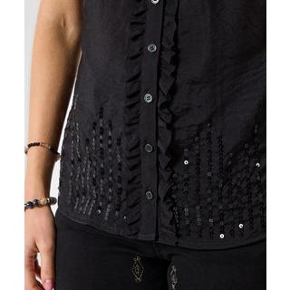 Joe Browns Bluse mit Pailletten und Korsagen Detail  