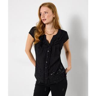 Joe Browns Bluse mit Pailletten und Korsagen Detail  