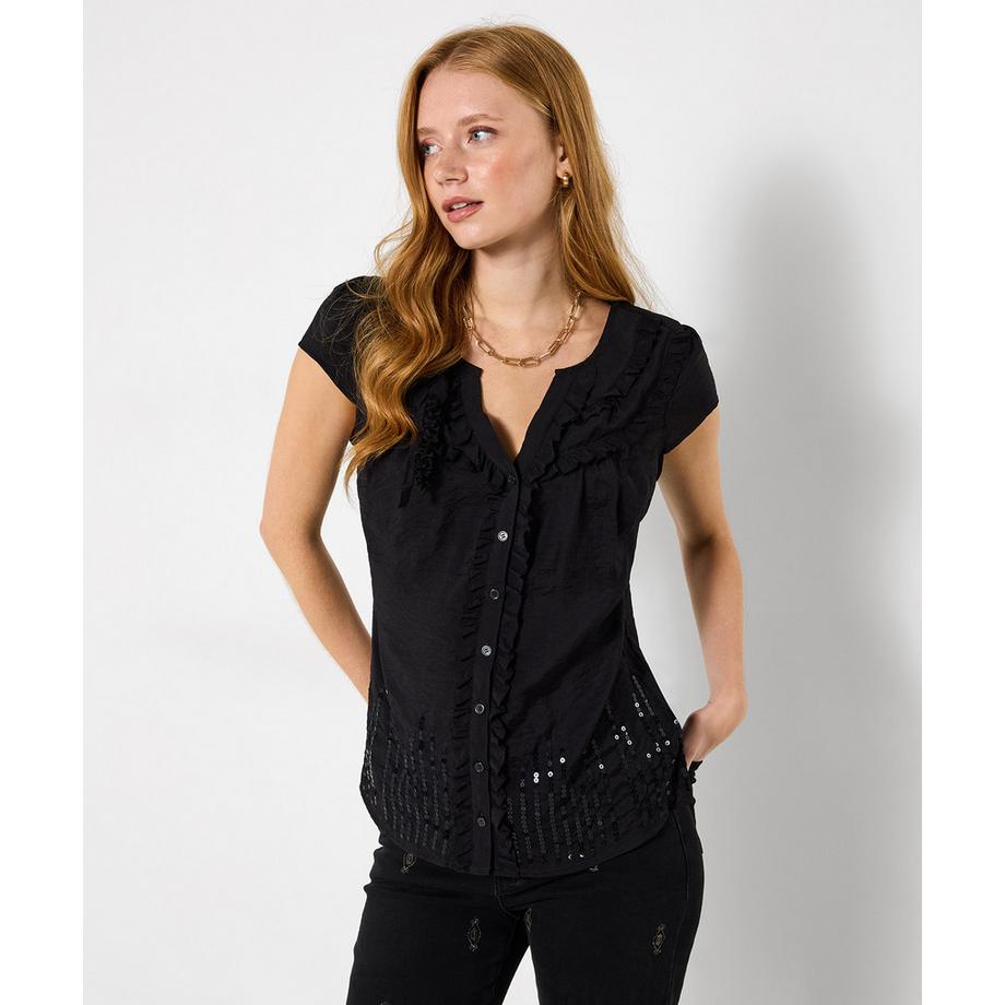 Joe Browns Blouse à sequins et détails corsage  