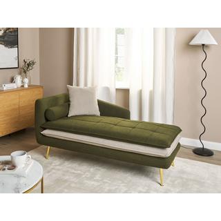 Beliani Chaise longue côté gauche en Polyester Glamour GONESSE  