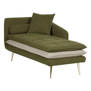 Beliani Chaise longue côté gauche en Polyester Glamour GONESSE  