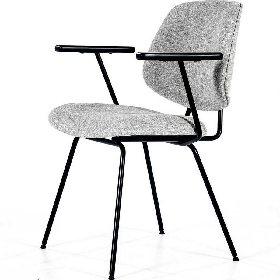 mutoni Chaise avec accoudoirs Lynn Fletcher gris  