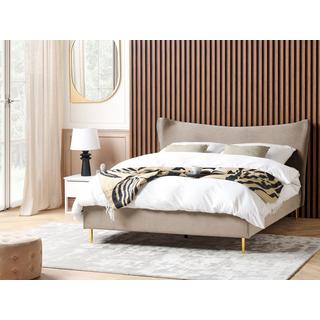 Beliani Bett mit Lattenrost aus Samtstoff Modern CHALEIX  