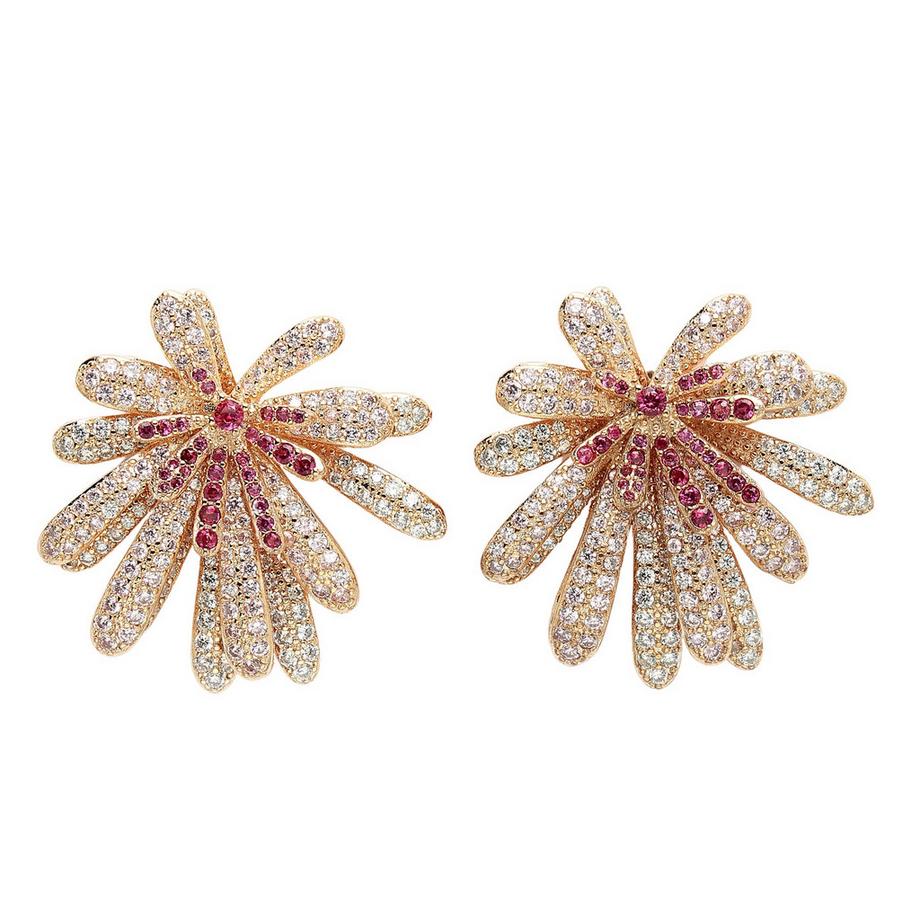 Collection Diva Studs marguerite en zirconia