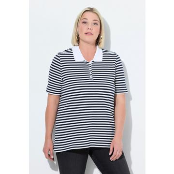 Poloshirt, Classic Fit, Piqué, Ringel, Halbarm